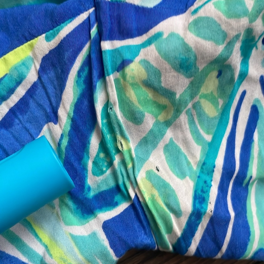 Lilly Pulitzer Women Blue Green Shorts Size XS - Picture 10 of 10